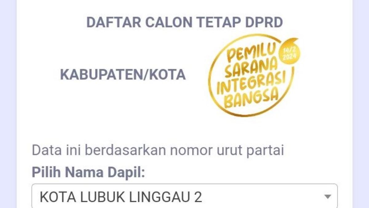 Daftar Lengkap Caleg DPRD Kota Lubuklinggau Dapil 2, Tentukan Pilihanmu dari Sekarang