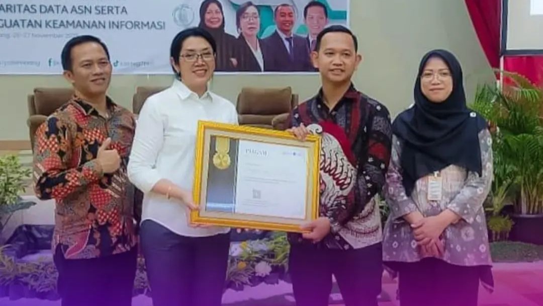 Musi Rawas Terima Penghargaan Terbaik 1 Pencapaian Progres Nilai Indeks Kualitas Data