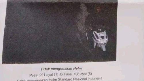 Viral Pengendara Motor Bonceng Pocong Kena E-Tilang Dari Polisi, Kok Bisa? Ini Faktanya