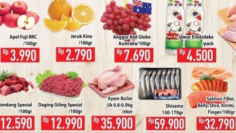 Diskon Hypermart Lubuk Linggau, Produk Fresh Food, Berlaku Hingga 22 April 2024 