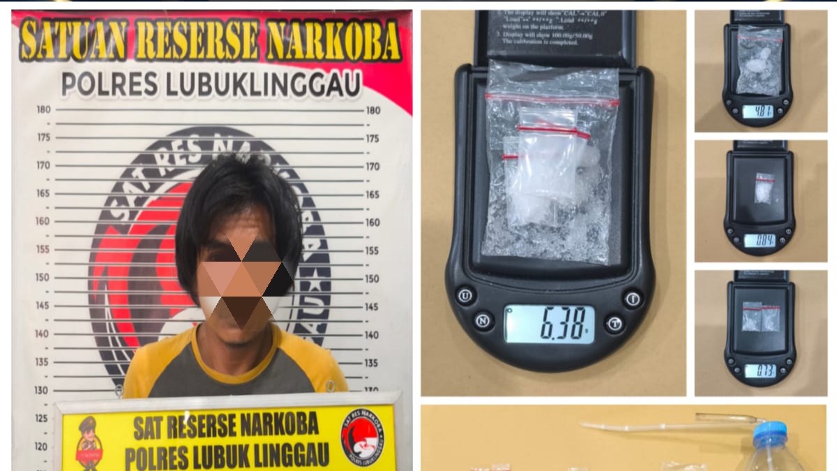 Satresnarkoba Polres Lubuk Linggau Tangkap PNS Pengedar Sabu 6,3 Gram di Durian Rampak