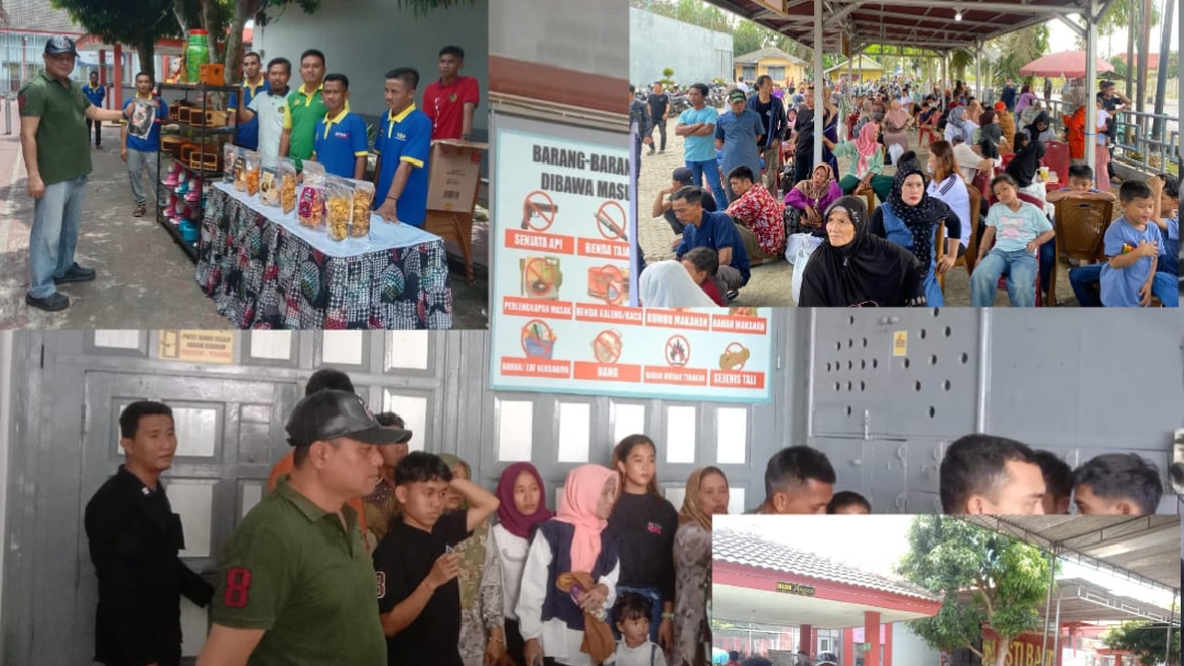 Pastikan Kondisi Aman dan Kondusif, Kalapas Narkotika Muara Beliti Pantau Kunjungan Hari Raya Kedua Idul Fitri