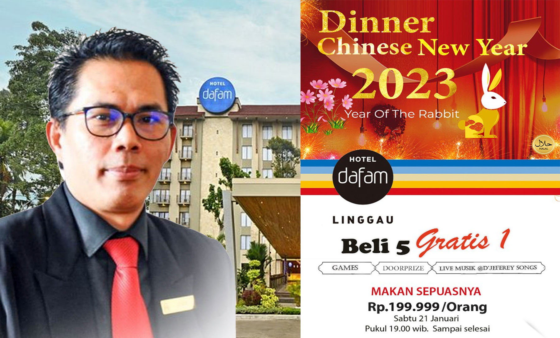 Yuk Nikmati Dinner Chinese New Year 2023 Bersama Keluarga di Hotel Dafam Linggau