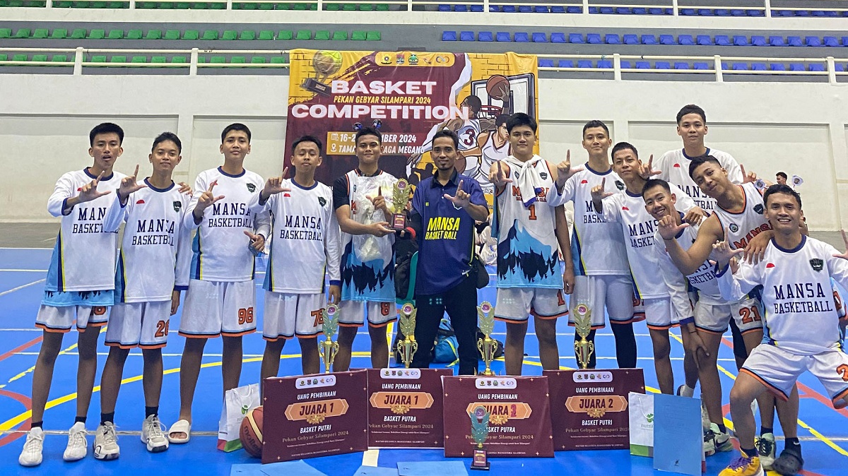 Ukir Prestasi, Tim Basket MAN 1 Lubuk Linggau Raih 4 Juara IKMS UNSRI 2024