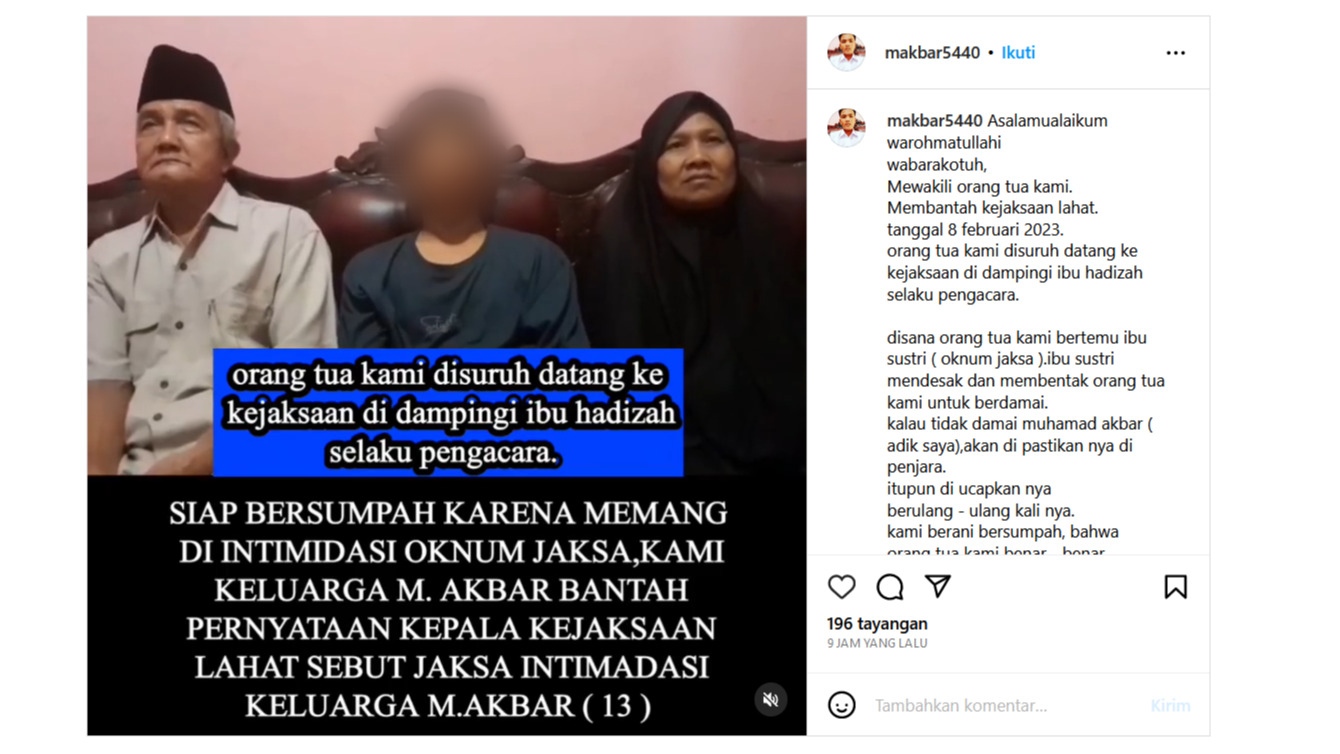 Pelajar SMP di Lahat Minta Tolong Jokowi dan Kajagung, Ada Jaksa yang Mengintimidasi