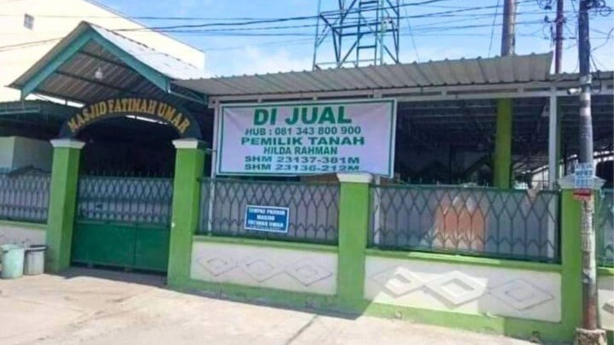 Viral, Masjid di Makassar Dijual, Begini Pengakuan dari Pemilik Tanah