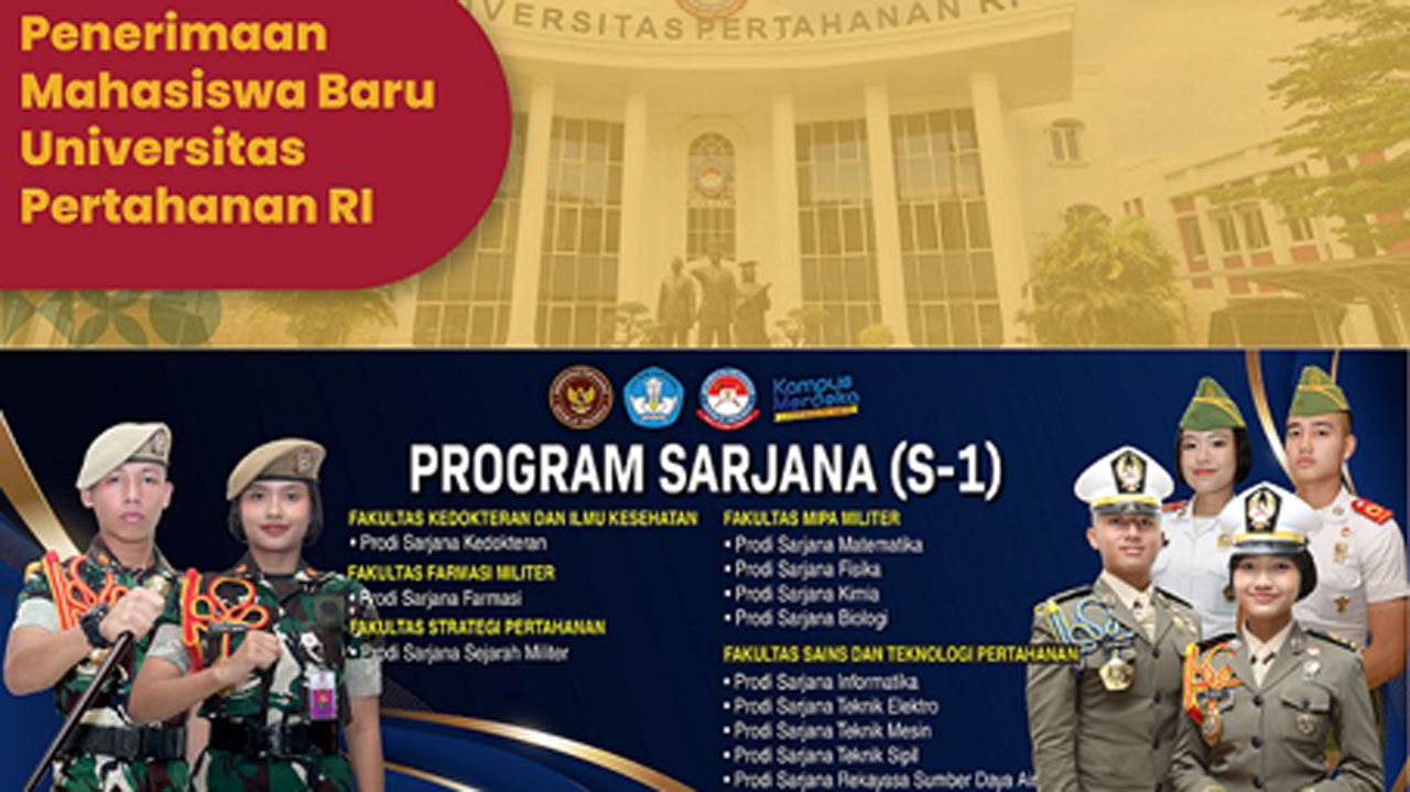 Mau Kuliah Gratis dan Dapat Uang Saku, Ini Profil dan Program Studi di Universitas Pertahanan RI