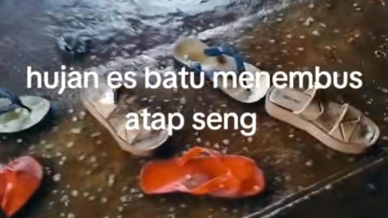 Viral Video Hujan Es di Lampung Barat, Begini Kata BMKG