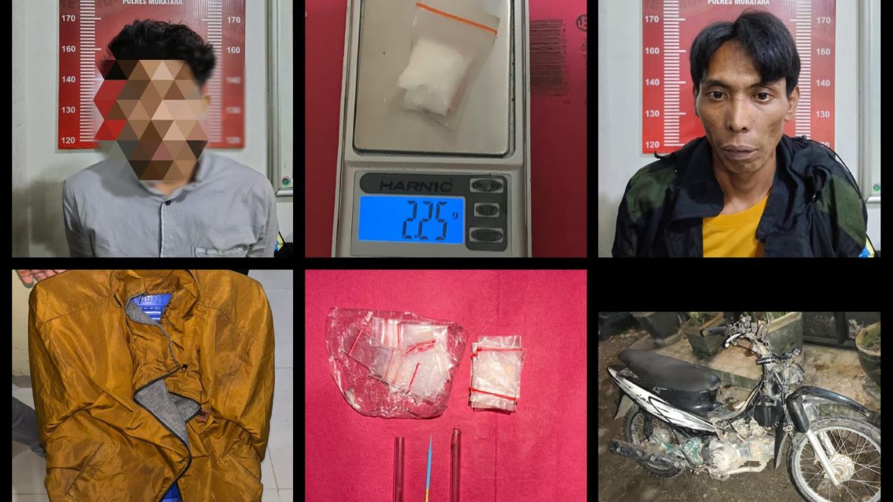 Bawa Sabu Lewat Depan Polres Musi Rawas Utara, 2 Orang Ditangkap