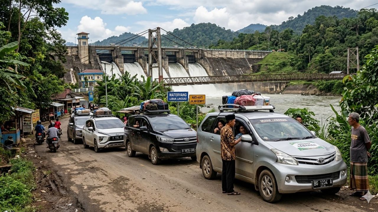 Tertipu Map, Banyak Pengendara Nyasar ke Dam 2 Watervang Lubuk Linggau