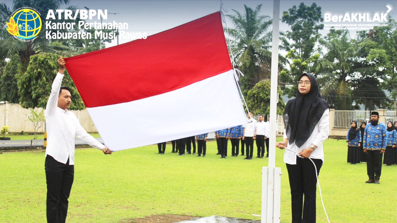 Peringati Hari Sumpah Pemuda ke-97, ATR BPN Musi Rawas Laksanakan Upacara