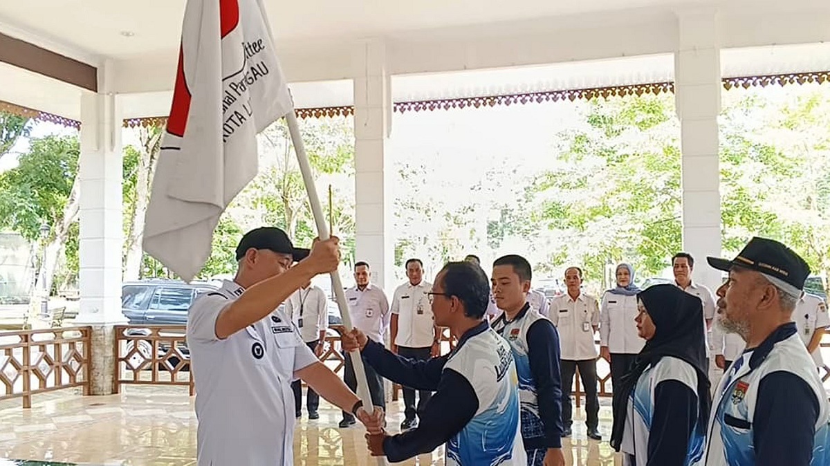 Wali Kota Lepas Kontingen NPCI Lubuk Linggau Menuju Peparprov Sumsel V di Muba, Diikuti 57 Atlet