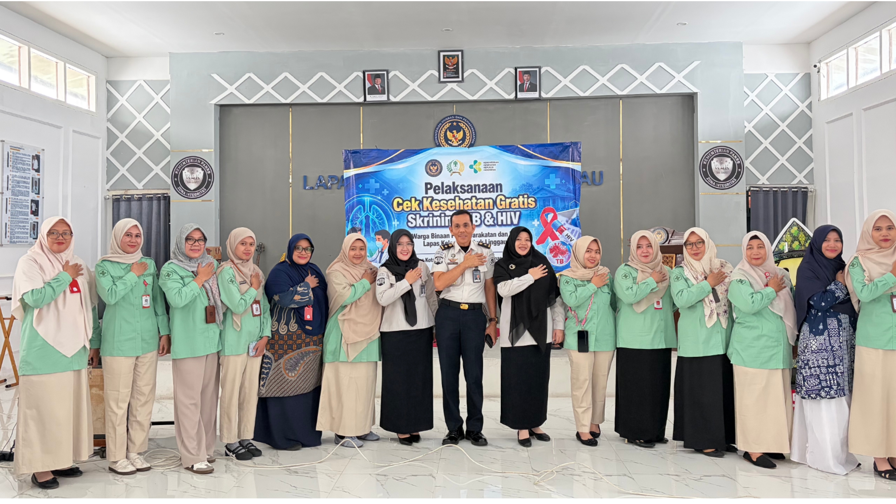Cek Kesehatan Gratis dan Skrinning HIV & TB Pegawai Lapas Lubuk Linggau