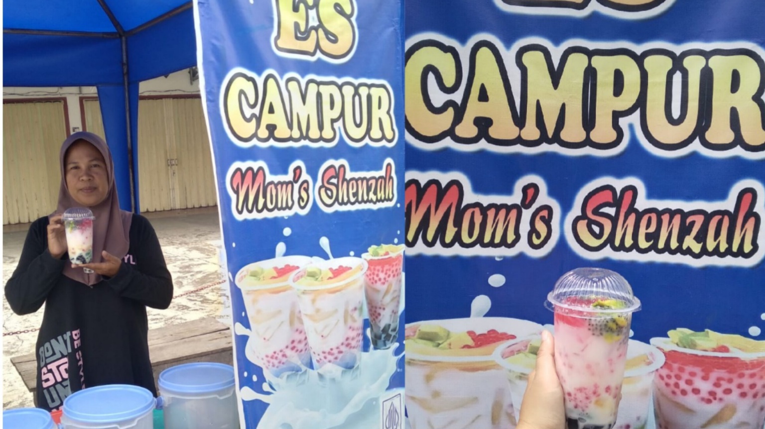 Es Campur Moms Shenzah, Harga Cuma Rp6 Ribu Ukuran Jumbo Isian Banyak
