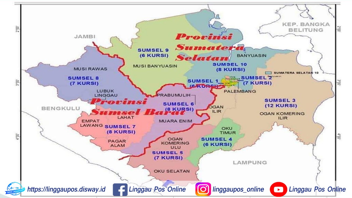 15 Anggota DPRD Sumatera Selatan ini Otomatis Pindah, Jika Sumsel Barat Terbentuk Sebelum Pemilu, ini Namanya