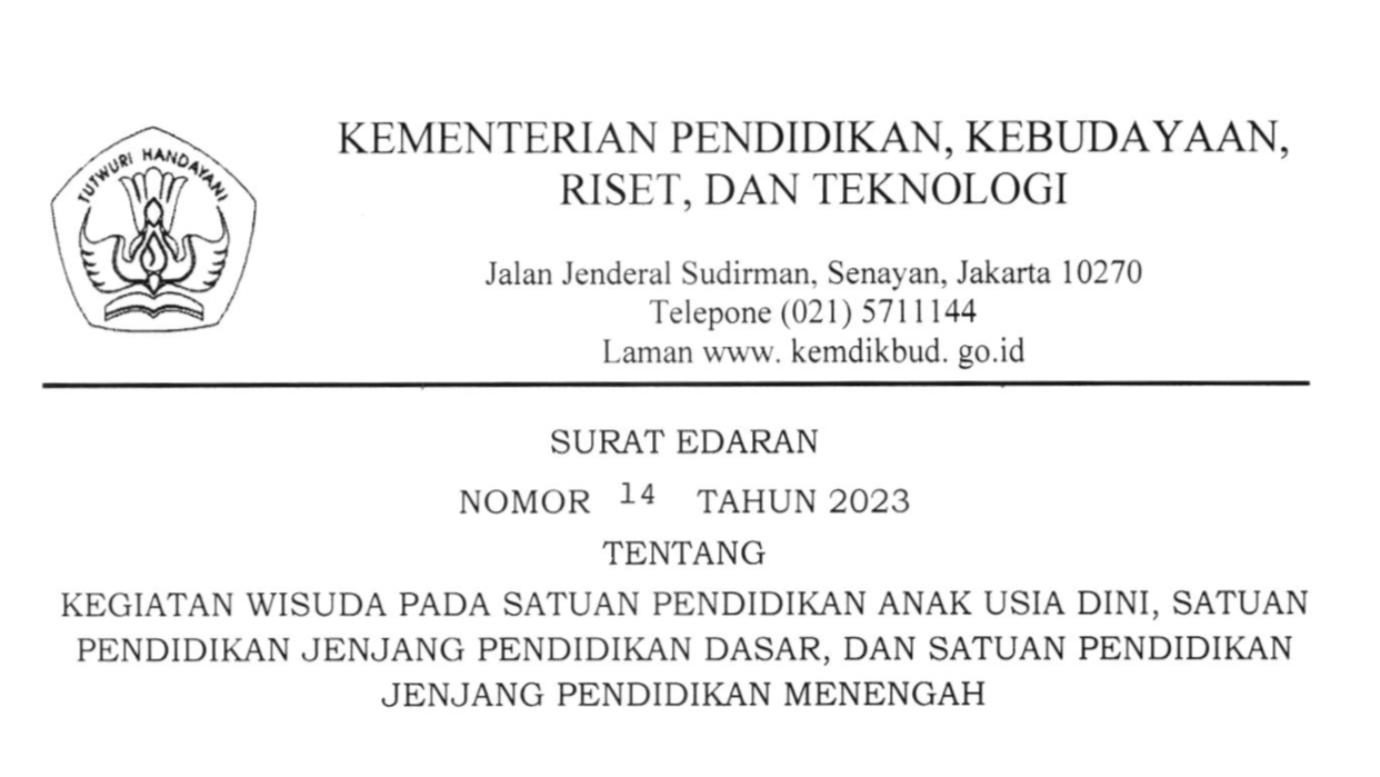 Dipersoalkan Netizen, Akhirnya Pemerintah Terbitkan Edaran Tentang Wisuda TK Hingga SMA, ini Isinya