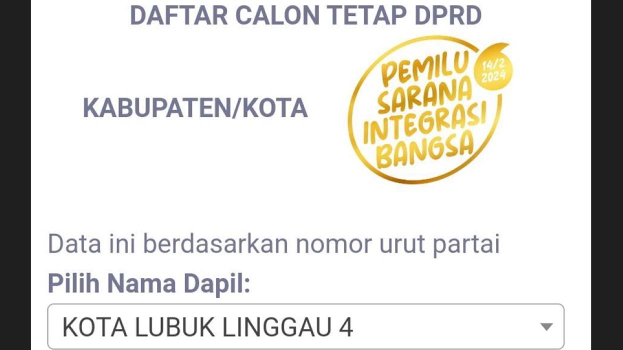 Siapkan Coblosanmu! Inilah Daftar Calon Tetap DPRD Kota Lubuklinggau, Dapil 4