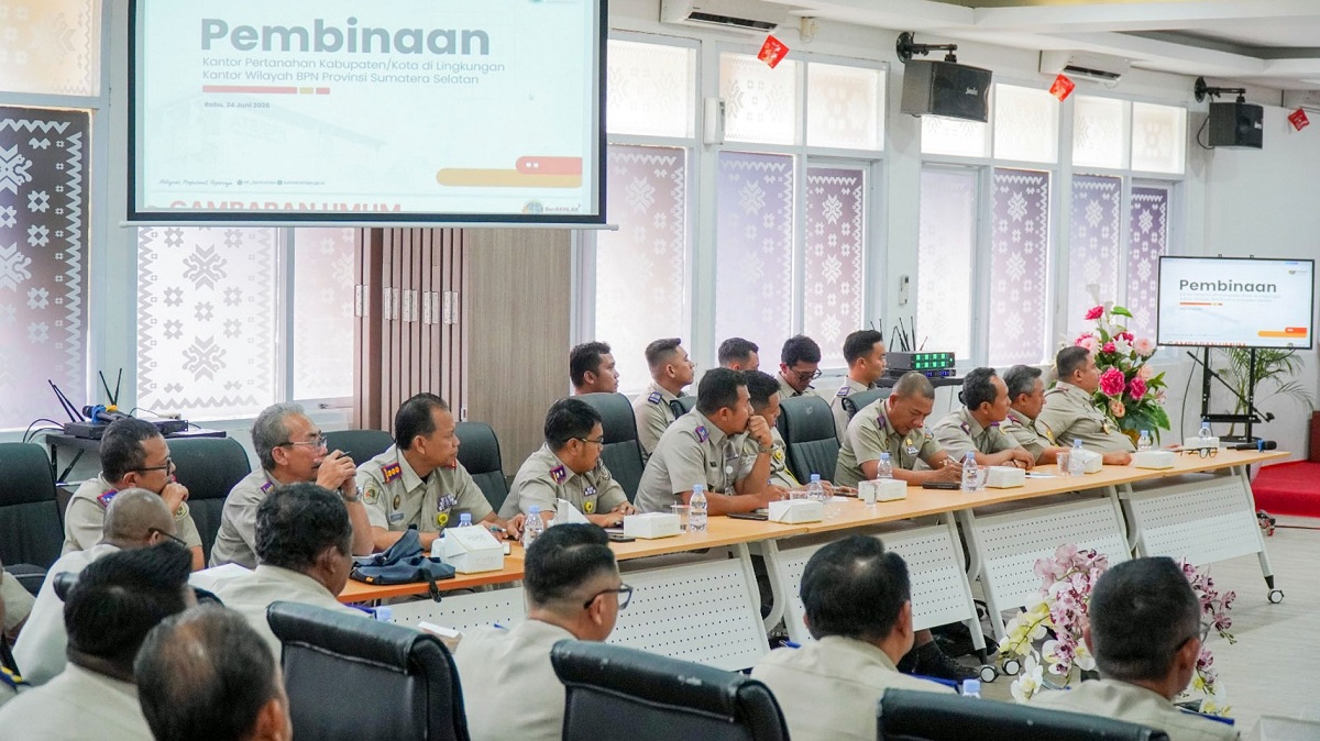 Kantor Pertanahan Musi Rawas Ikuti Pembinaan BPN Sumsel, Perkuat Percepatan Program PTSL 2026