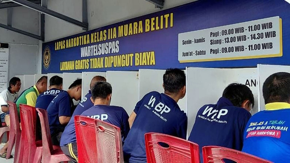 Wartelsuspas Humanis dan Terawasi, Lapas Narkotika Muara Beliti Pastikan Hak Komunikasi Warga Binaan