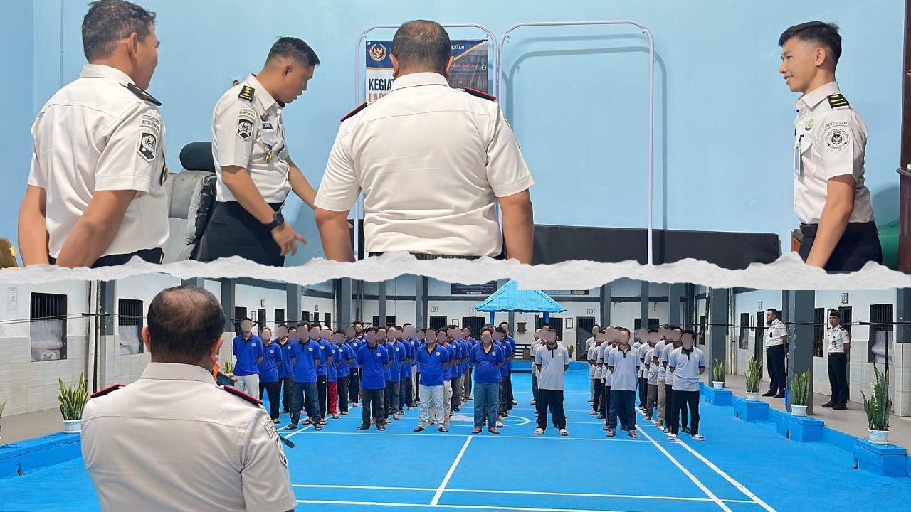 Kalapas Lubuk Linggau Beri Pengarahan kepada WBP dan Cek Ruang Kerja Pegawai