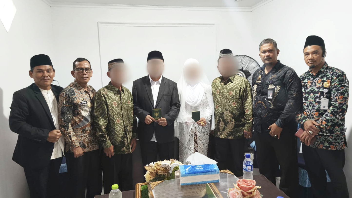Prosesi Akad Nikah Warga Binaan di Lapas Narkotika Muara Beliti, Bukti Pembinaan yang Humanis