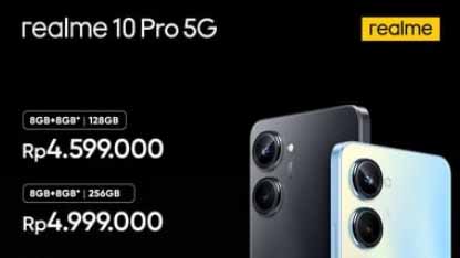 Realme 10 Pro 5G Rilis, Ponsel 5G Mengusung Kamera 108 MP