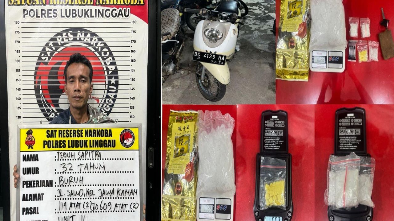 Bawa 1 Kg Lebih Narkoba dari Muratara, Warga Lubuk Linggau Diringkus