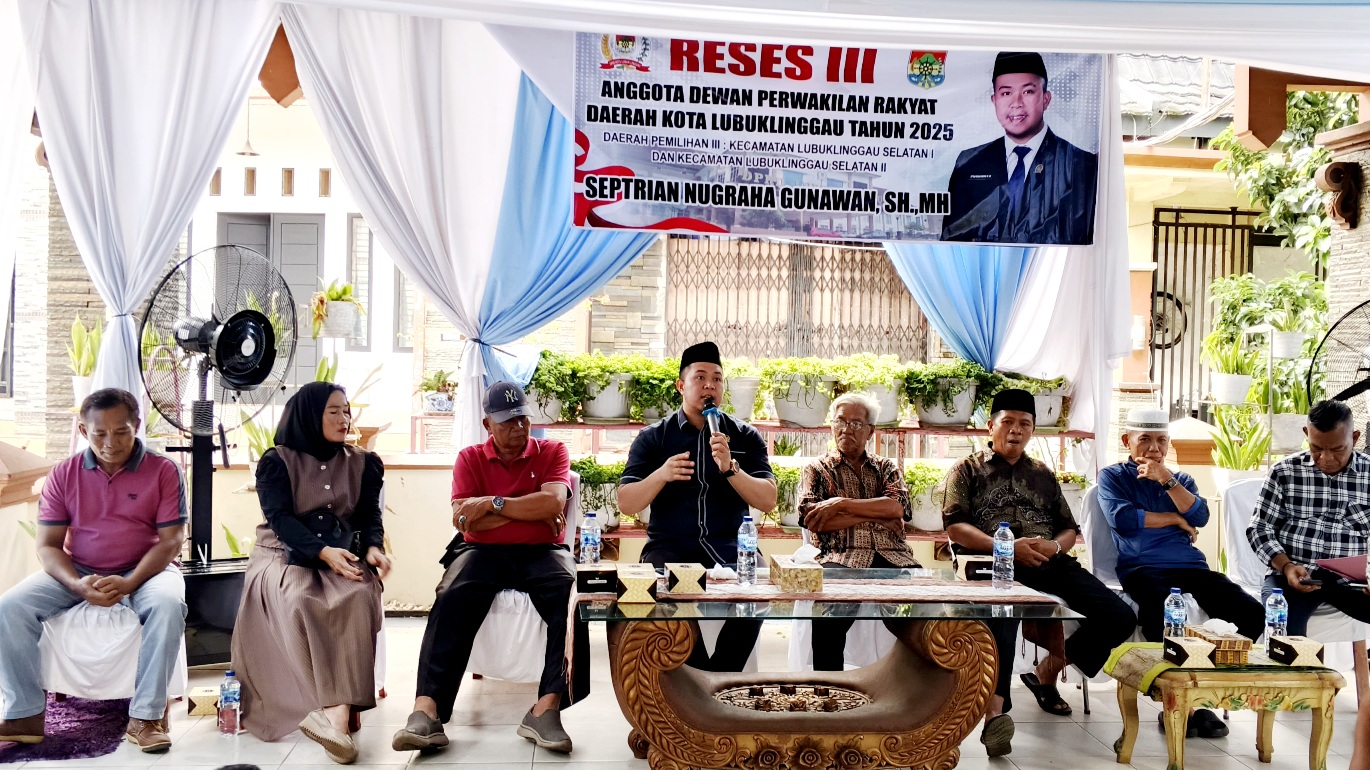Gelar Reses Tahap III, Ini Yang Disampaikan Anggota DPRD Lubuk Linggau Septrian Nugraha Gunawan