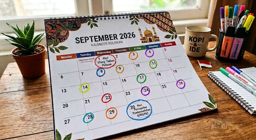 Daftar Lengkap Hari Besar Nasional September 2026, Ada Peringatan Hari Tani 