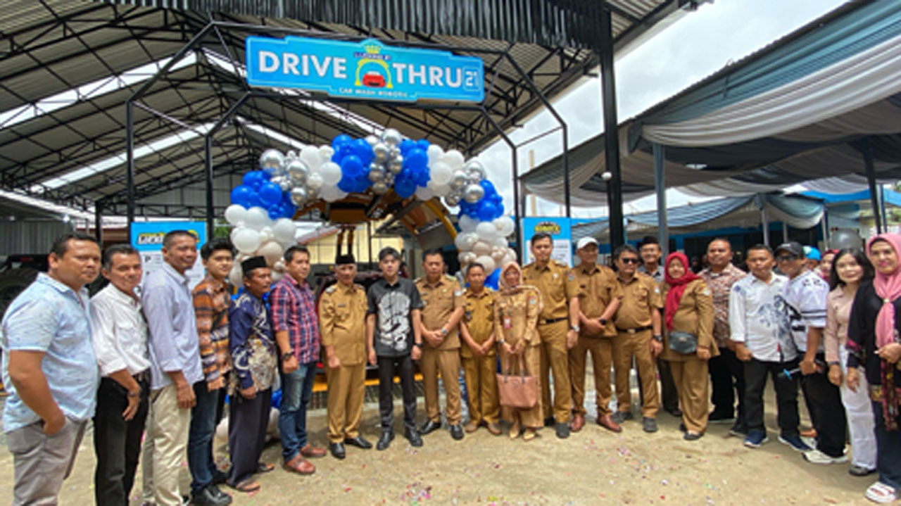 Carwash Robotik Lucking21 Hadir Pertama di Lubuk Linggau, Grand Opening Berjalan Sukses Dihadiri Wawako