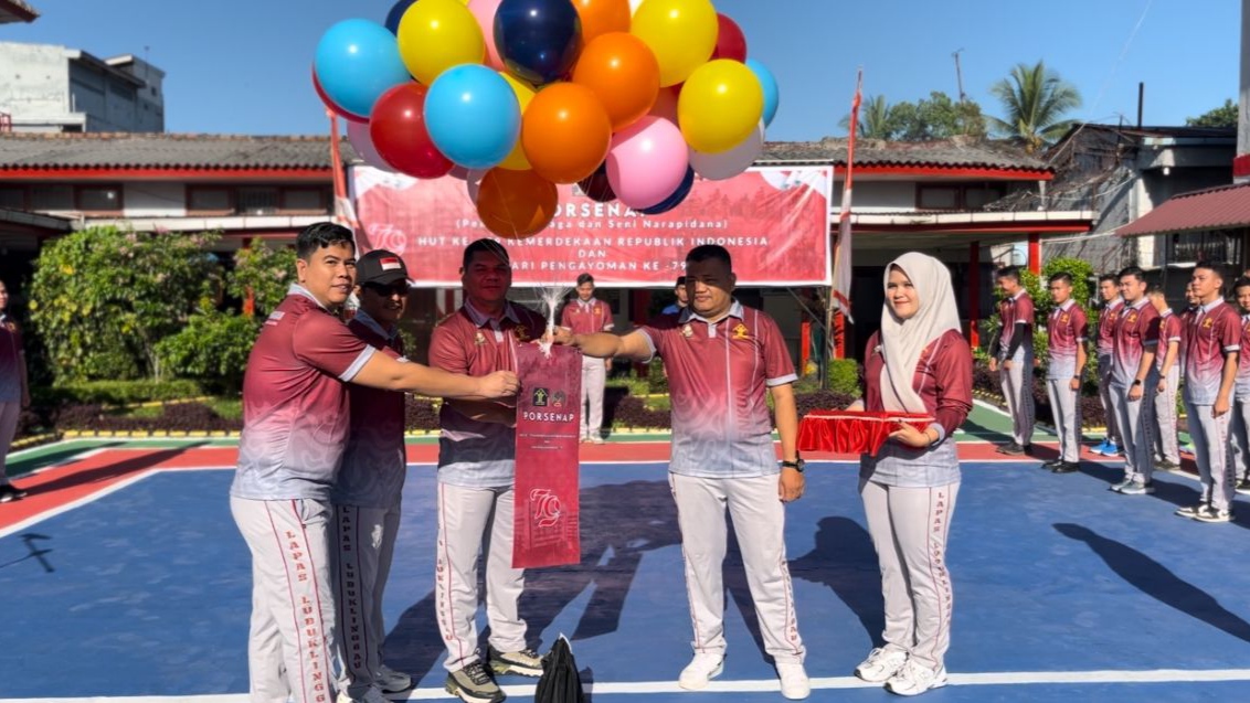 Meriahkan Hari Pengayoman Ke-79, Lapas Kelas IIA Lubuk Linggau Gelar Upacara Pembukaan Porsenap