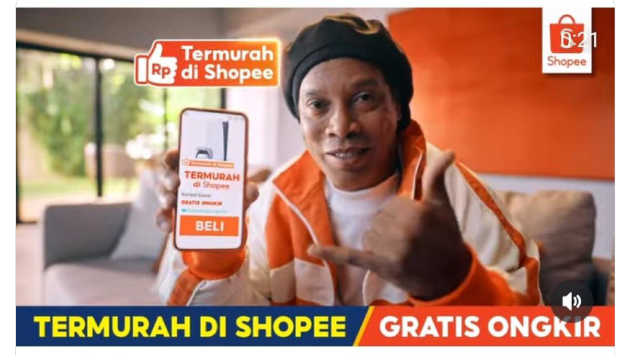 Bintang Lapangan Kini Bintang Iklan! Ronaldinho dan Shopee Bikin Kejutan Besar