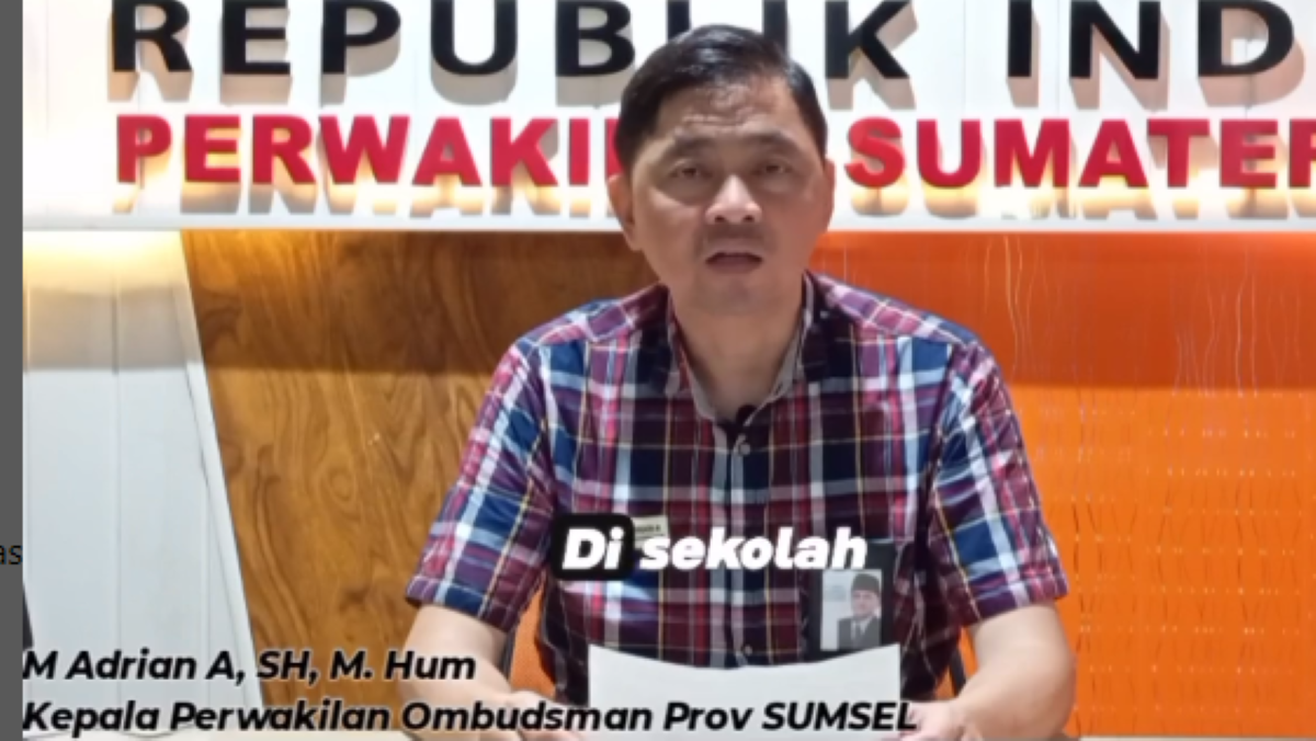 Ombudsman: PPDB SMA di Palembang, Jalur Prestasi 911 Orang Lulus, Aslinya Tidak Lulus