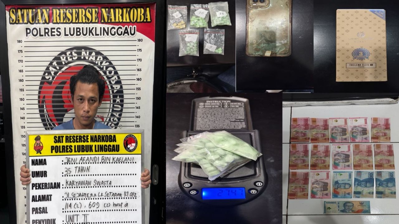 Polisi Ringkus Pengedar di D’Best Spa Lubuk Linggau, 77 Butir Ekstasi Diamankan