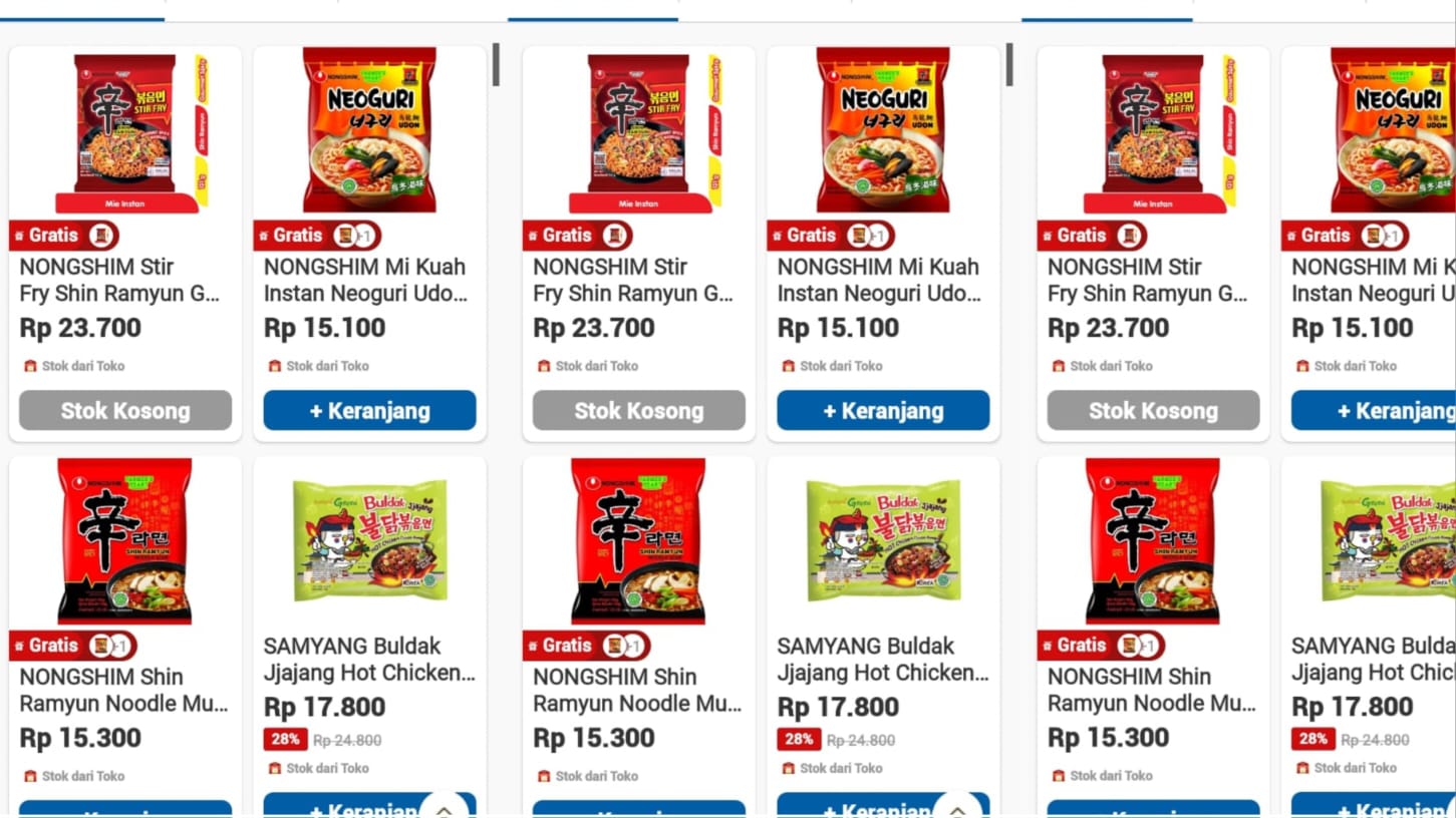 Diskon 43 Persen Produk Mie Instant Goreng di Alfamart, Periode 1 sampai 15 Desember 2023