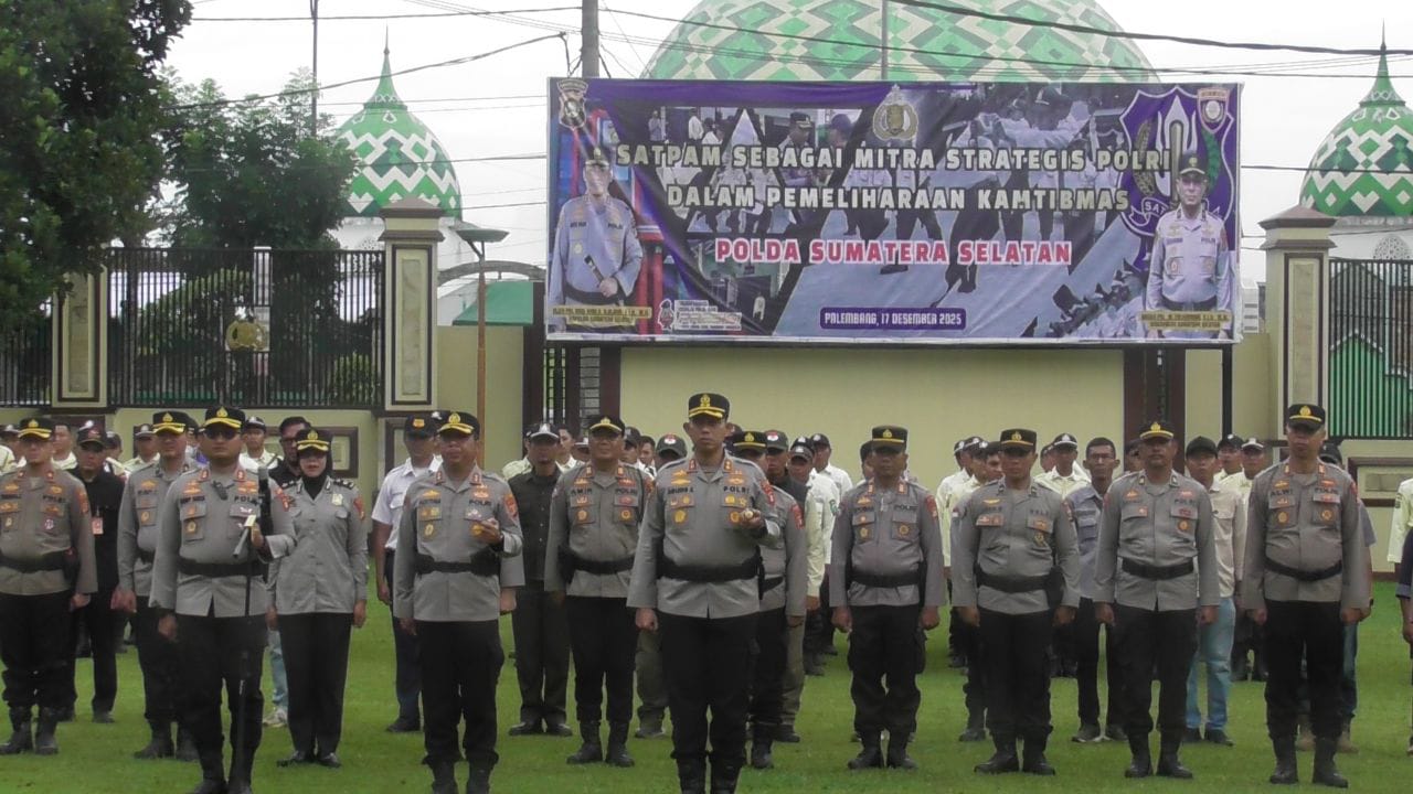 236 Personel Satpam dari Lubuk Linggau, Musi Rawas dan Muratara Apel Besar Bersama 