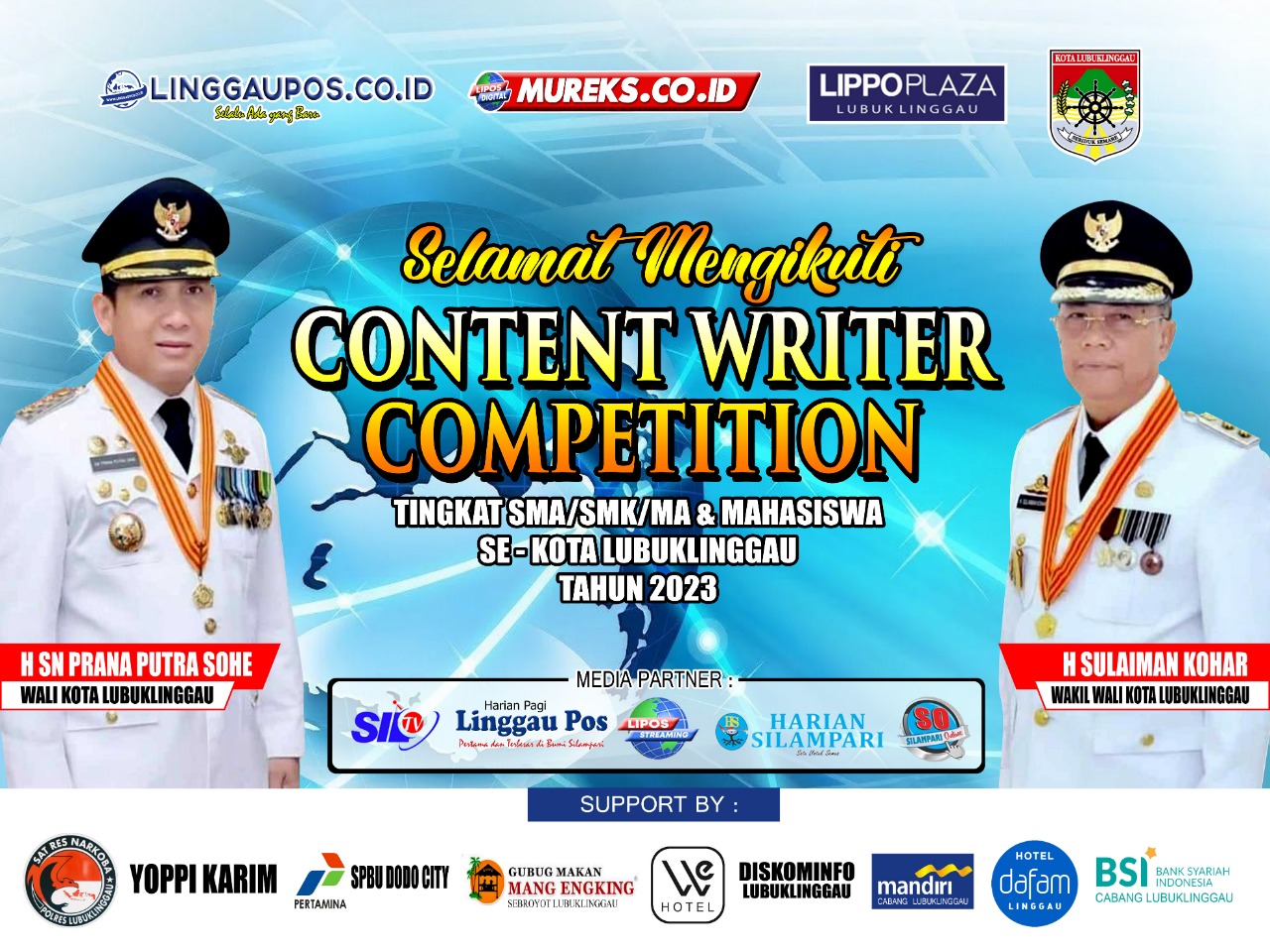 Daftar Peserta Content Writer Competition Sesi 1, Cek Namamu Ada Nggak