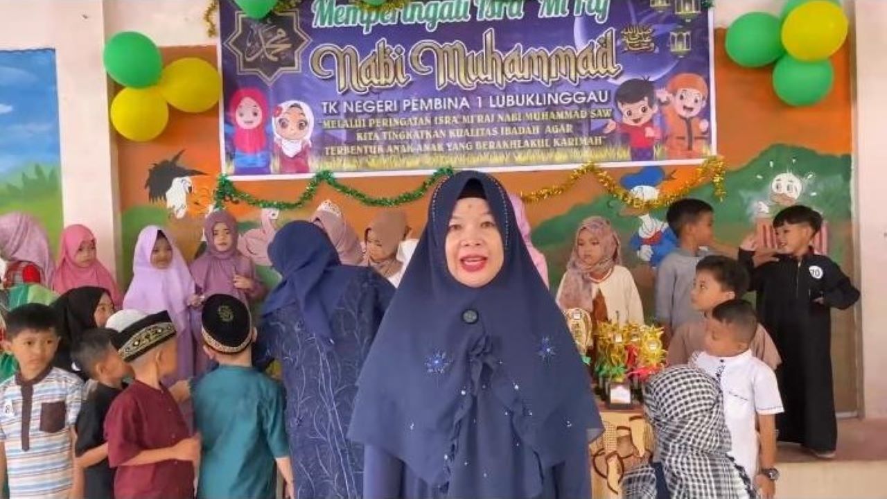 Peringati Isra Miraj, TK Negeri Pembina 1 Lubuk Linggau Gelar Berbagai Lomba