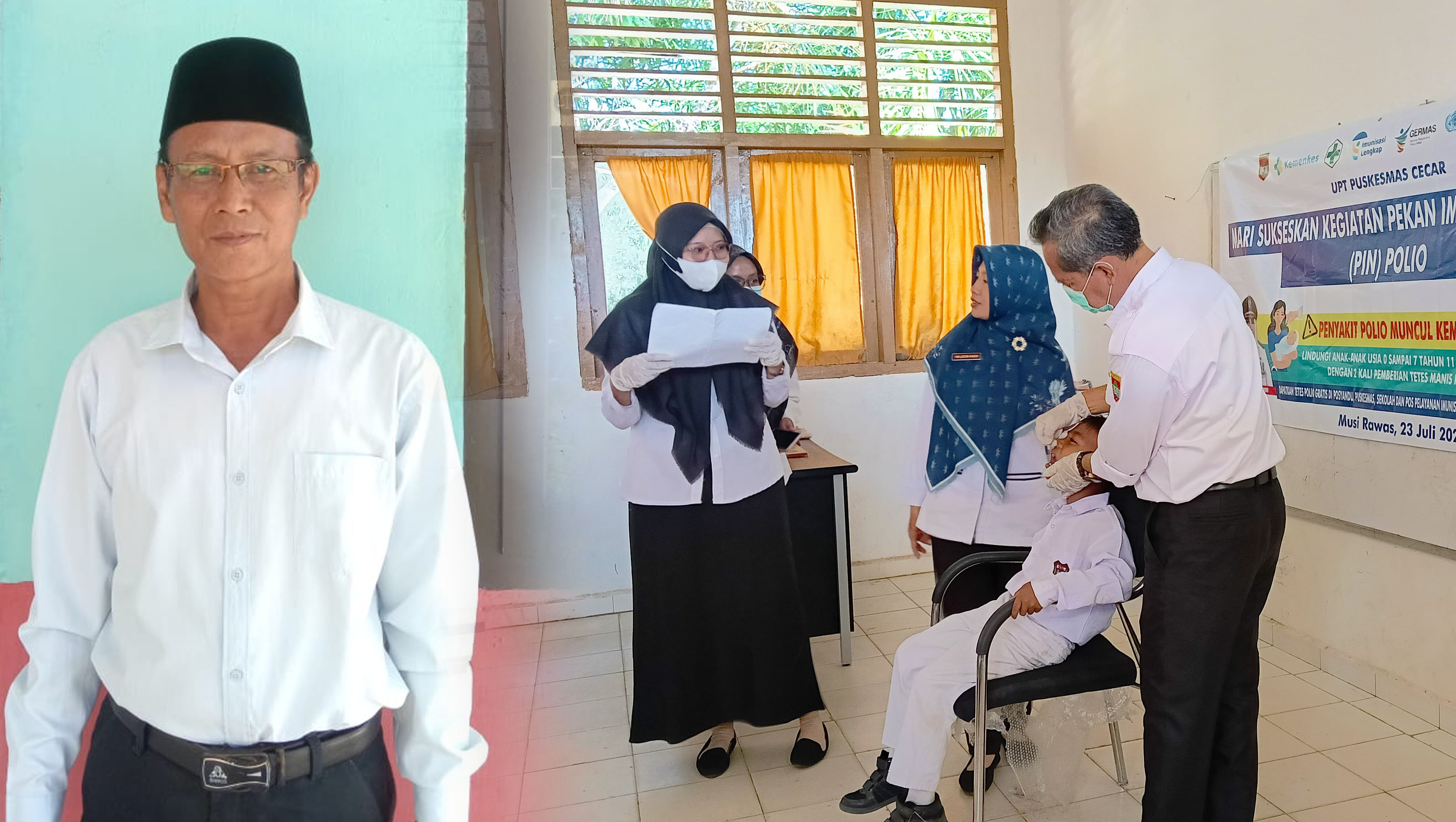 Pelajar SDN Trijaya BTS Ulu Musi Rawas Divaksin Polio, ini Pesan Kepala Sekolah