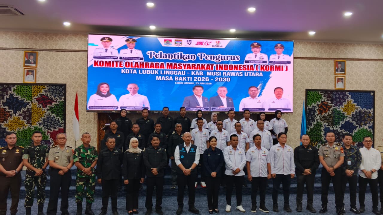 Pengurus KORMI Lubuk Linggau Periode 2026-2030 Resmi Dilantik: Optimis Bisa Lebih Baik dan Makin Maju