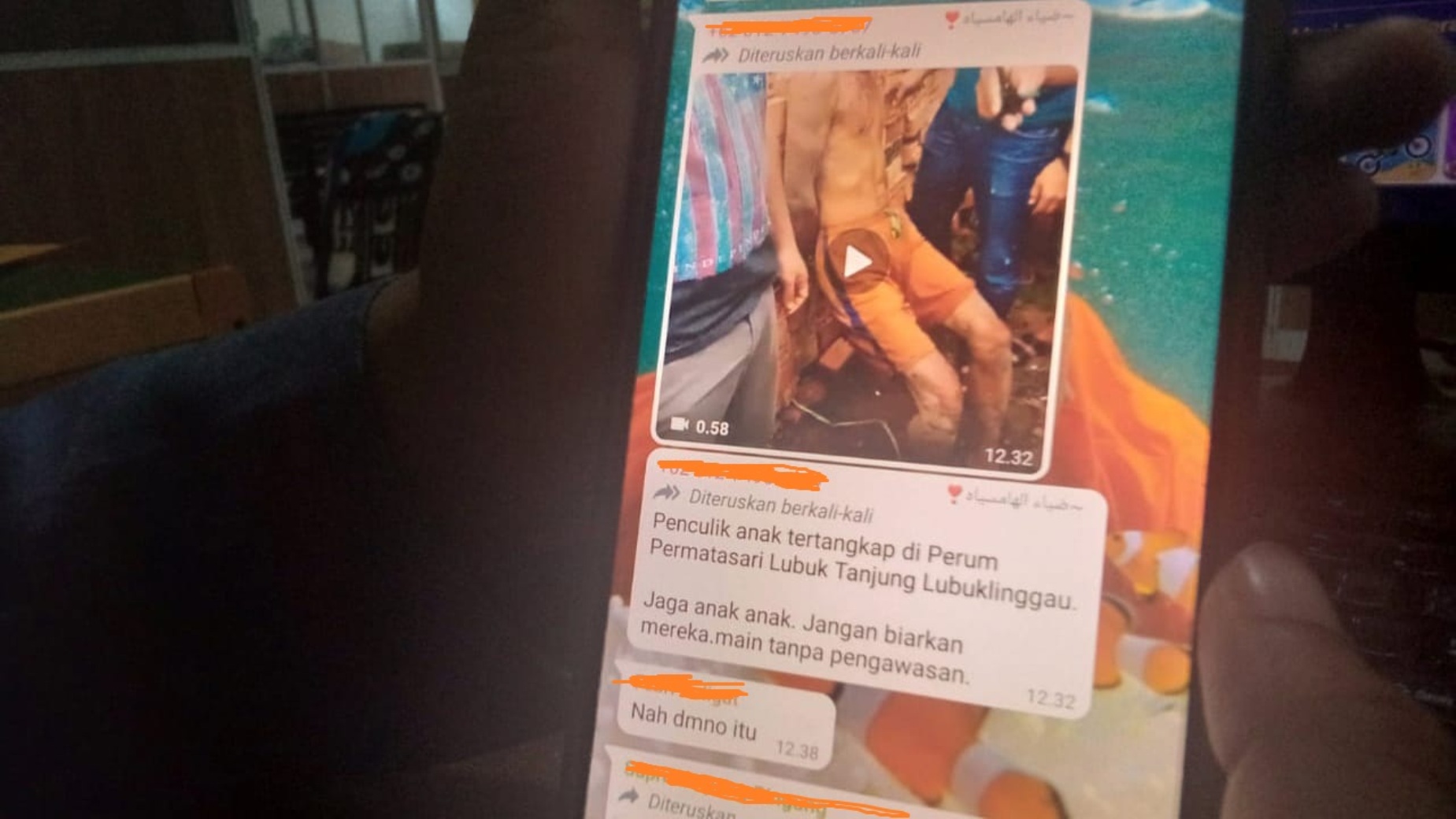 Info Penculikan di Lubuk Tanjung Hoax