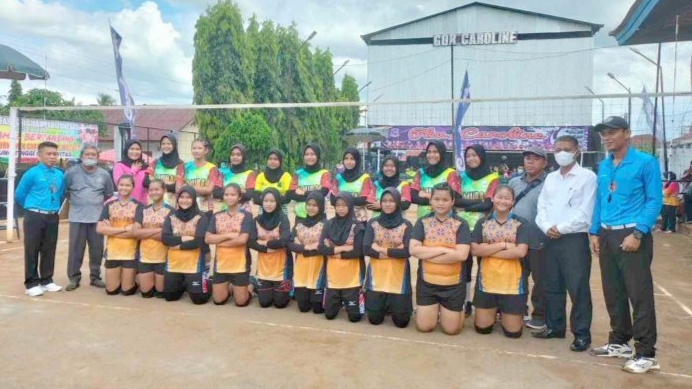 Tim Bola Voli Putri SMPN 2 Lubuklinggau Juara 1