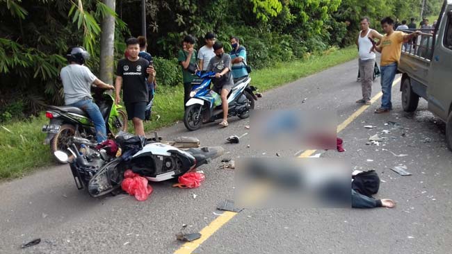 Serem, Boceng Tiga Pegawai Bank Tabrak Mobil