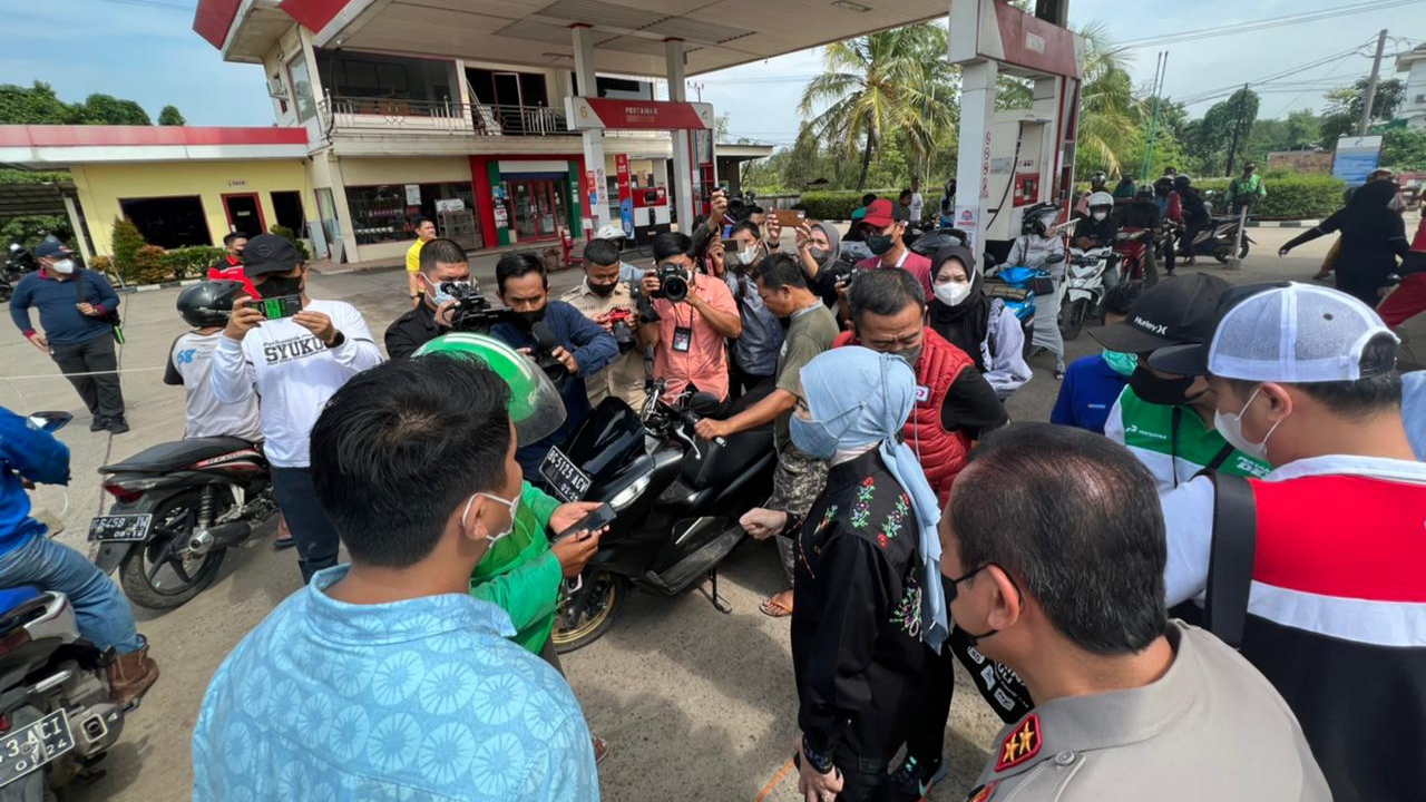 Sidak SPBU di Palembang, ini Kata Dirut Pertamina Soal Pertalite