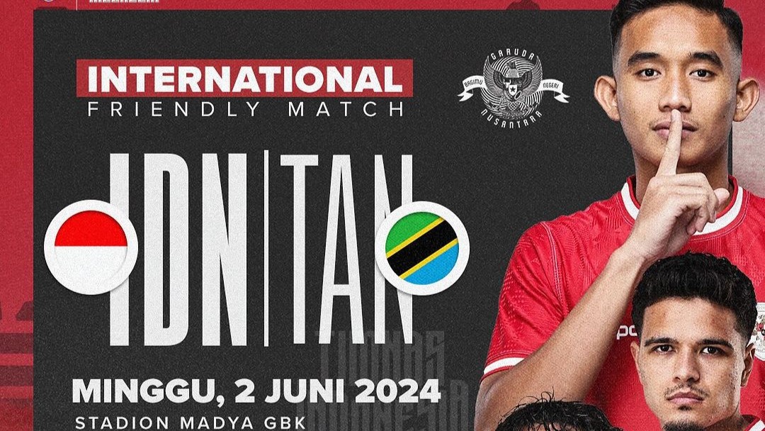 Prediksi Indonesia vs Tanzania, Laga Uji Coba, Minggu 2 Juni 2024, Kick Off 16.00 WIB