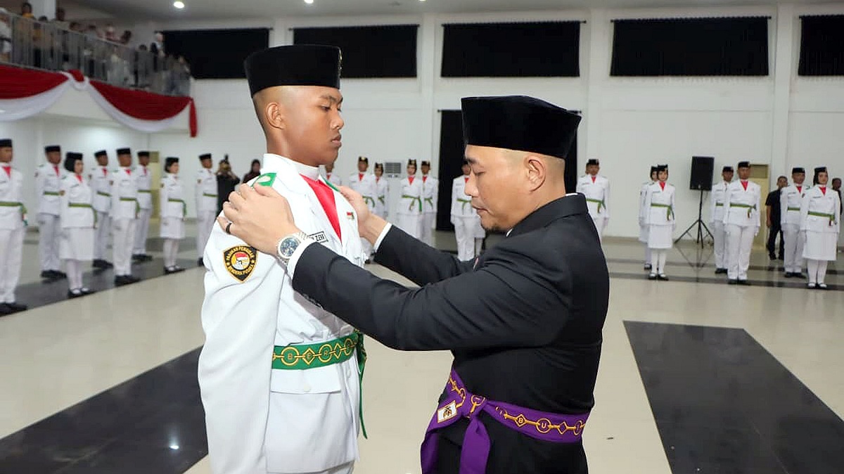 76 Anggota Paskibraka Lubuk Linggau Dikukuhkan, Wali Kota Tegaskan Ini