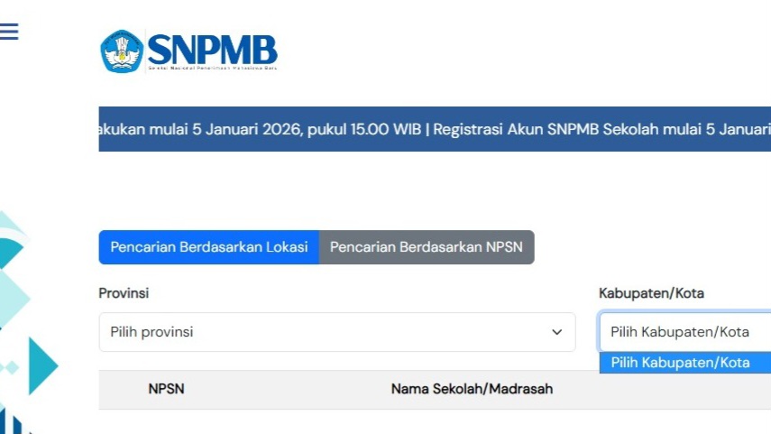 Link Cek Kuota Sekolah SNBP 2026 Beserta Panduannya