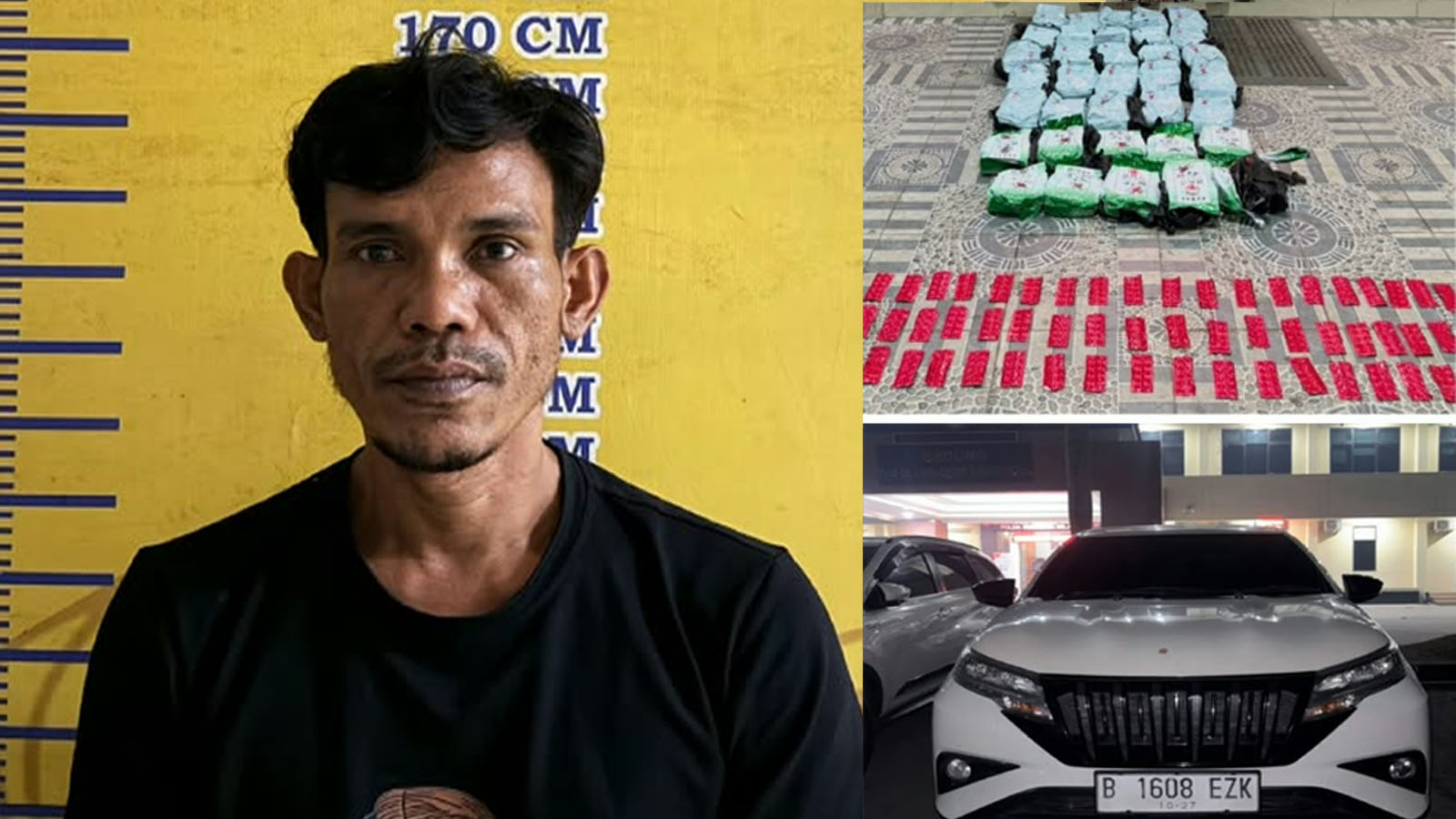 Polda Sumsel Gagalkan Penyelundupan 35 Kg Sabu dan 600 Pil Happy Five di Muba, Kurir Asal Medan Ditangkap