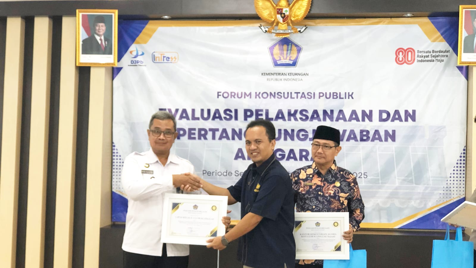 Lapas Lubuk Linggau Raih 3 Penghargaan dalam Evaluasi Pelaksanaan dan Pertanggungjawaban Anggaran Tahun 2025
