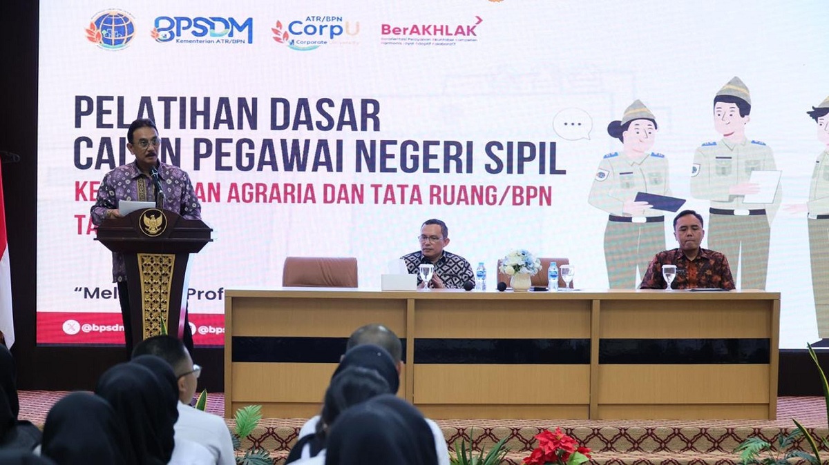 Tutup Latsar Gelombang 1 Tahun 2025, Sekjen Kementerian ATR/BPN Beri 3 Pesan untuk Pedoman CPNS dalam Bertugas